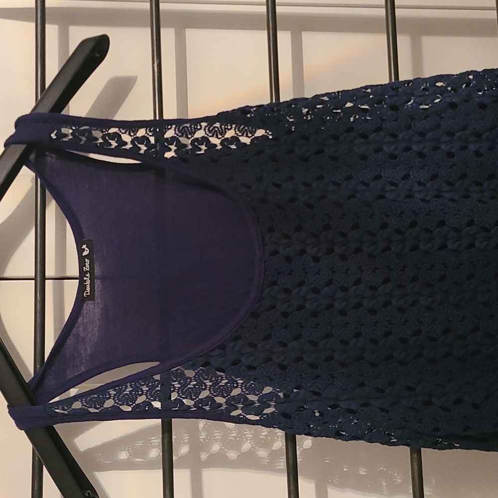 Blue lace front tank like new